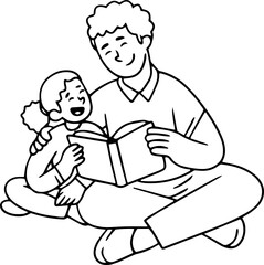 Father Day Doodle Element