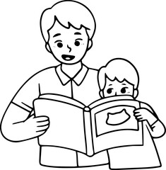 Father Day Doodle Element