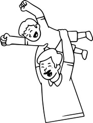 Father Day Doodle Element