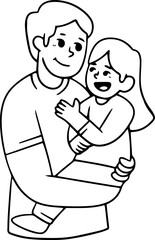 Father Day Doodle Element