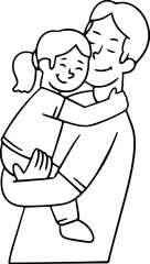 Father Day Doodle Element