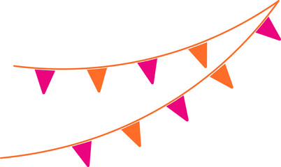 Simple Fiesta Flag Element