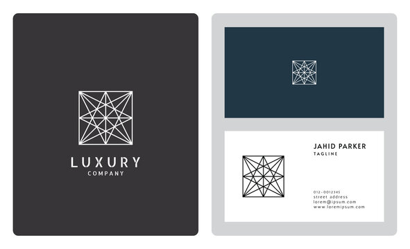 Luxury vector logotype business card template. Premium logo with luxury business card design. - Powered by Adobe