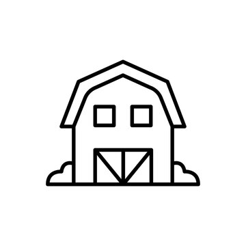 recommend clip art: Barn outline icons, minimalist vector illustration ,simple transparent graphic element .Isolated on white background