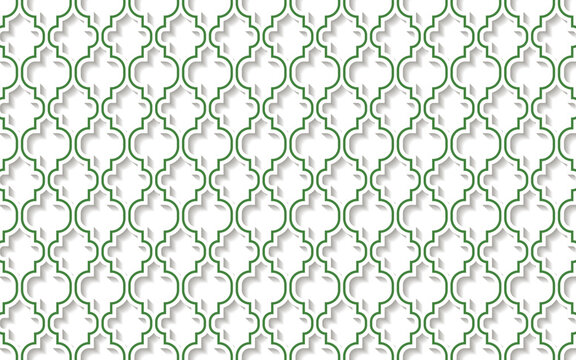 arabic pattern design islamic motif background vector