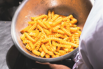 Crinkle cut fries 