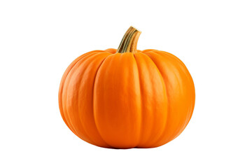 illustration of a pumpkin with a orange, Isolated on transparent PNG background, Generative ai