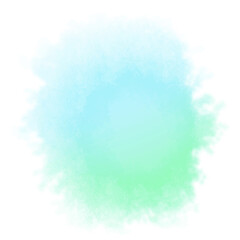 Fototapeta na wymiar Vibrant Abstract Green and Blue Watercolor Circle