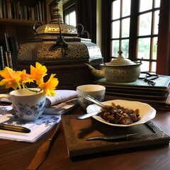 A Writer Retreat with Tea and Inspirational Trinkets