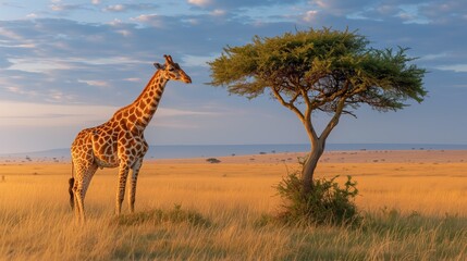 Obraz premium Giraffe in the savannah