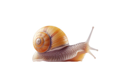 Portuguese snails isolated pastel background, Isolated on transparent PNG background, Generative ai