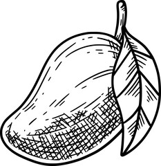 Fruit doodle Element