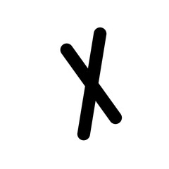 Runes. Illustration on white background for design