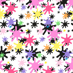 pattern with paint splashes