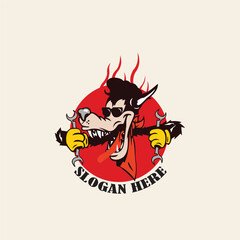 wolf head logo vector ready eps 10 format