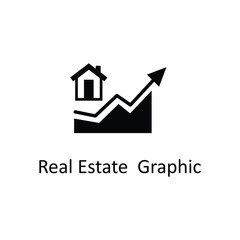 Real Estate increase Graphic icon. real estate increase graphic icon. on white background..eps