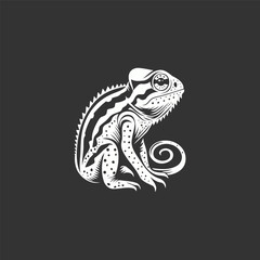 Chameleon logo design vector illustration