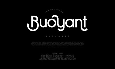 Buoyant creative modern urban alphabet font. Digital abstract moslem, futuristic, fashion, sport, minimal technology typography. Simple numeric vector illustration