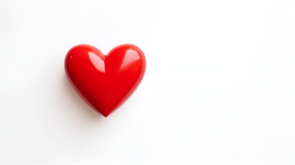 Fototapeta premium Love, Heart on Plain Background with Empty Space , love, heart, plain background, empty space