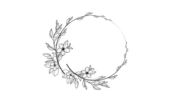 Floral Frame Vector
