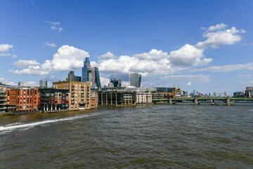 Fototapeta na wymiar Millennium Bridge View - London, UK
