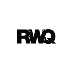 RWQ letter monogram logo design vector