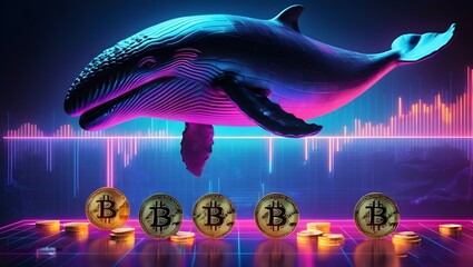 whale with bitcoin leadership in cryptocurrency services