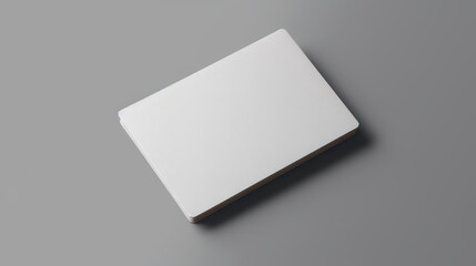 Blank Business card mockup on grey background
