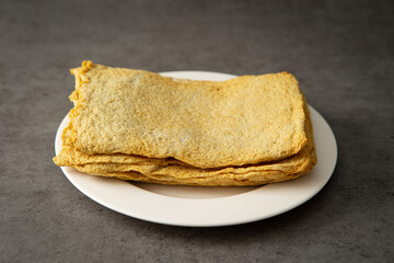 Oden, fish cake on plate	