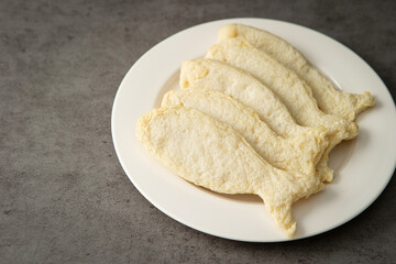 Oden, fish cake on plate	