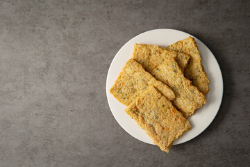 Oden,  fish cake on plate
