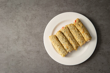 Oden,  fish cake on plate