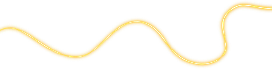 transparent golden sparkling light line element	