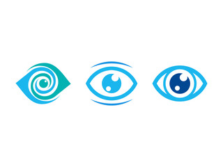 pack of eye logo icon vector template 