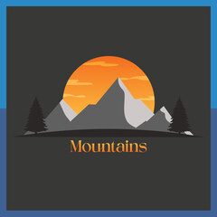vector mountains logo