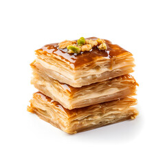 Baklava isolated on a white background 