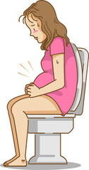 pregnant woman constipated
