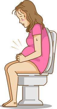 pregnant woman constipated