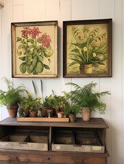 Rustic Farmhouse Vistas: Botanical Wall Art and Farm Flora Close-Ups