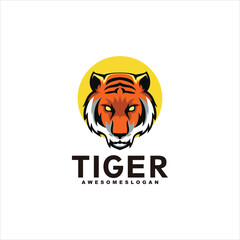 tiger mascot logo vector design