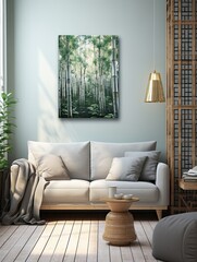 Serene Bamboo Groves: Tranquil Forests Wall Art, Captivating Nature Artwork
