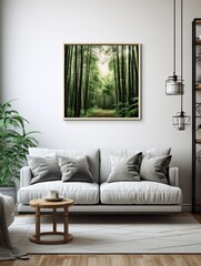 Serene Bamboo Groves: Wall Art Capture of Nature's Tranquil Forests