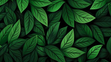 Fototapeta na wymiar seamless background picture with leaf pattern, leaves, trees, tree branches