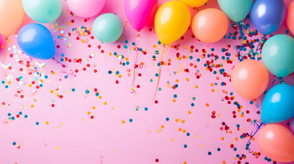 Colorful balloons and confetti add a festive touch to the party, while vibrant food coloring, sweet candy, and delectable confectionery complete the celebratory scene