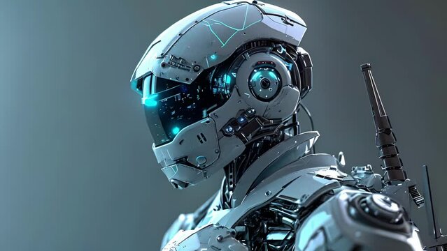 Cartoon digital avatar of Electric Enforcer A lightningfast and highly skilled cybernetic soldier with electricbased weapons.