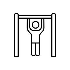 Pull up outline icons, minimalist vector illustration ,simple transparent graphic element .Isolated on white background