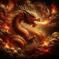 Chinese New Year Splendor: Grand Celebration of the Dragon Zodiac