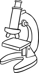 Microscope Line Art Illustration