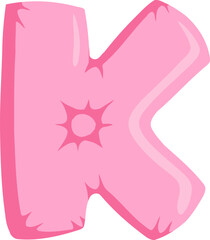 Cushion Letter Alphabet K