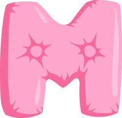 Cushion Letter Alphabet M